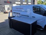 Uitgifte buffet met rvs blad